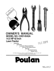 Poulan CHD14542A User Manual