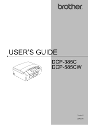 Brother International DCP 385C Users Manual - English