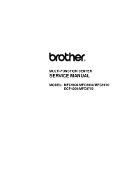 Brother International DCP 1200 Service Manual