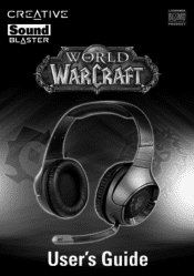 Creative Sound Blaster World of Warcraft Headset Sound Blaster World of Warcraft Headset Manual English