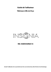 Insignia NS-50D550NA15 User Manual (Français)
