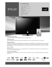 LG 47LG60 Specification (English)