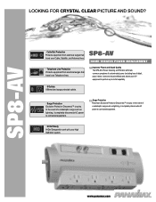 Panamax SP8-AV Datasheet