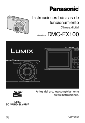 Panasonic DMC FX100 Digital Still Camera - Spanish