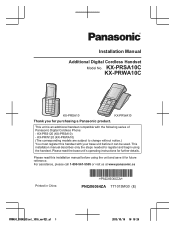 Panasonic KX-PRWA10 Installation Manual CA