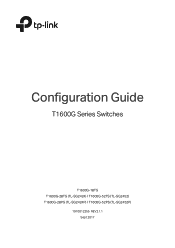 TP-Link T1600G-18TSTL-SG2216 T1600G-18TSUN V1 Configuration Guide