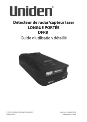 Uniden DFR8 French Owner Manual