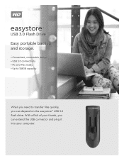 Western Digital Easystore USB 3.0 Flash Drive Product Overview