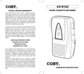 Coby CX-R122 Operating Instructions