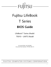 Fujitsu T5010 T5010 BIOS Guide with UMTS