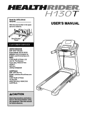HealthRider H130t Instruction Manual
