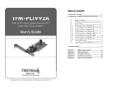 TRENDnet TFM-PCIV92A User Guide
