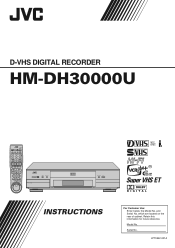JVC HM-DH30000UP 84 pg. instruction manual on the HM-DH30000U D-VHS recorder/player (PDF, 1.7MB)