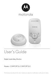 Motorola comfort10 User Guide