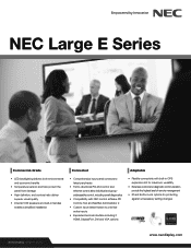 NEC E705-PC2 Specification Brochure