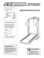 Reebok Rt 500 Treadmill German Manual