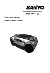 Sanyo MCD-XJ790 Instruction Manual