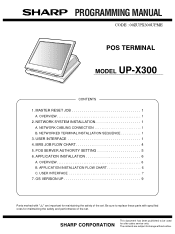 Sharp UP-X300C Programming Guide