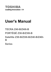 Toshiba Z40-B PT459C-02E003 Users Manual Canada; English