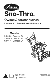 Ariens Compact 24 Operation Manual
