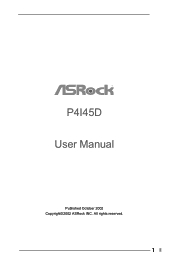 ASRock P4i45D User Manual