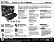 EVGA GeForce GTX 680 SC Signature PDF Spec Sheet