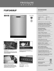 Frigidaire FGIP2468UF Product Specifications Sheet