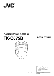 JVC TK-C700U TK-C675BU CCTV Camera Instruction Manual (660KB)