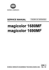 Konica Minolta magicolor 1690MF Service Manual