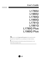 LG L1780U User Guide