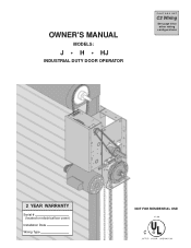 LiftMaster HJ J LOW PROFILE ELEC.BOX Manual