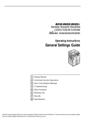 Ricoh 2020D Operating Instructions