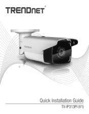 TRENDnet TV-IP313PI Quick Installation Guide