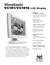 ViewSonic VG181 Brochure