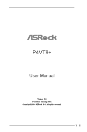 ASRock P4VT8 User Manual