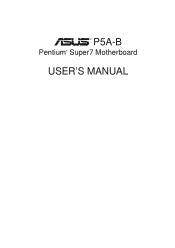 Asus P5A-B P5A-B User Manual