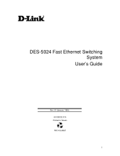 D-Link DES-5024 Product Manual