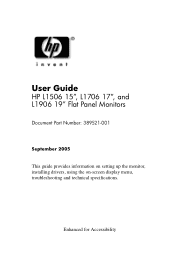 HP L1506s User Guide