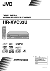 JVC HR-XVC33U Instruction Manual