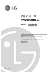LG RU-42PZ90 Owners Manual