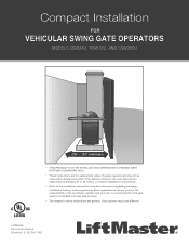LiftMaster CSW24U RSW12U Compact Installation Manual