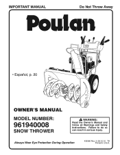 Poulan 96194000801 User Manual