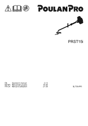 Poulan PRST15i Owner Manual