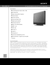 Sony KDL-32ML130 Marketing Specifications