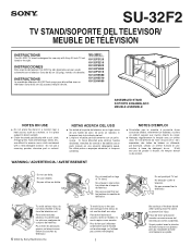 Sony KV-32HV600 Instructions: TV stand  (primary manual)