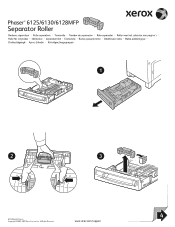 Xerox 6128MFP Separator Roller Instruction Sheet