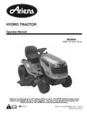 Ariens Lawn Tractor 48 Owners Manual