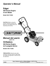 Craftsman 77236100N Operation Manual
