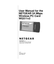 Netgear WG511 WG511v2 User Manual