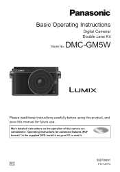 Panasonic DMC-GM5 Basic Owners Manual Double Lens Kit